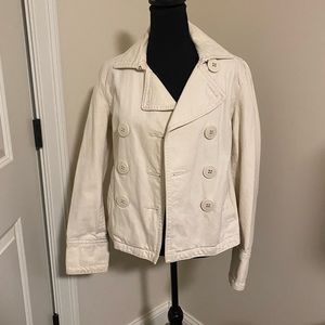 Cream pea coat